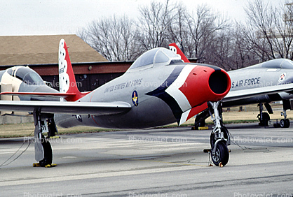 48-8656, YP-84A Thunderjet, Chanute Air Force Base, Rantoul, Illinois