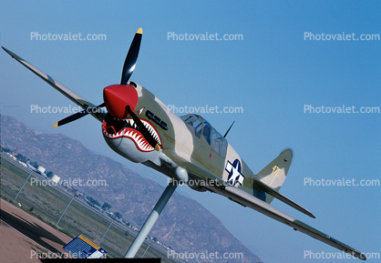 Curtiss P-40 Warhawk, March Air Force Base, Sunny Mead, California