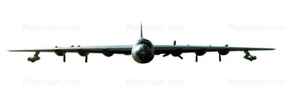 Convair B-36 Photo-objec, cut-out, head-on