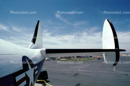 C-121 Tail, rudders