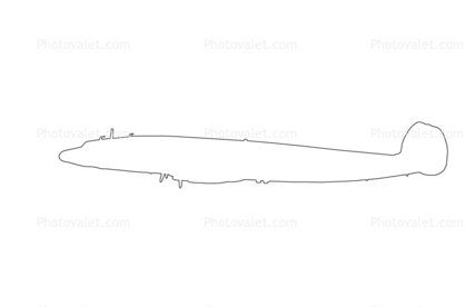 C-121 outline, line drawing