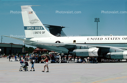 Boeing OC-135B, (717-158), Open Skies, AF 61-2670 OF, 2670, Travis Air Force Base