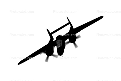 P-61 Black Widow silhouette and logo, shape, logo
