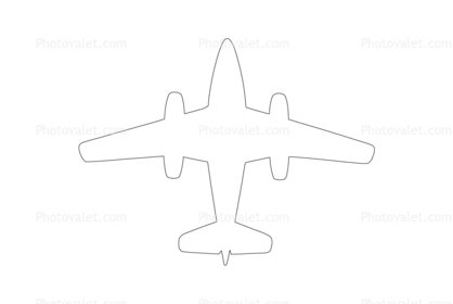 Messerschmitt Me-262 Swallow outline, line drawing, Planform