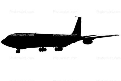 KC-135A, Stratotanker silhouette, logo, shape
