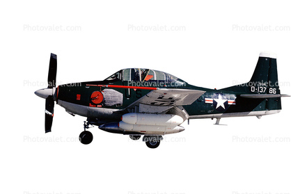 0-13786, North American YAT-28E Trojan, USAF, Ground attack aircraft, photo-object, object, cut-out, cutout