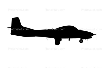 Cessna T-37B Tweet silhouette, logo, shape