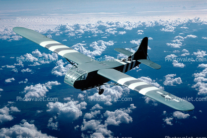 WACO CG-4A Hadrian, Glider, CG4A, WW2, D-Day Invasion Stripes, Marks