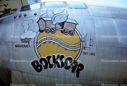 Bocks Car, Nose Art, noseart, Little Boy Bomb