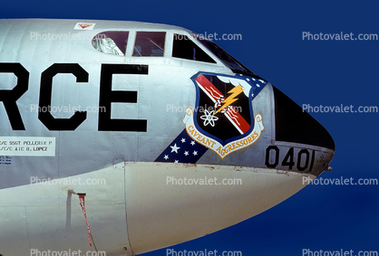 Caveant Aggressores, 0401, Boeing B-52 Stratofortress, Shield, insignia, emblem, USAF, United States Air Force