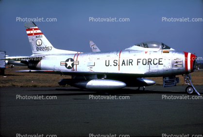 F-86 Sabre, USAF, 0-22057, Massachusetts Air National Guard