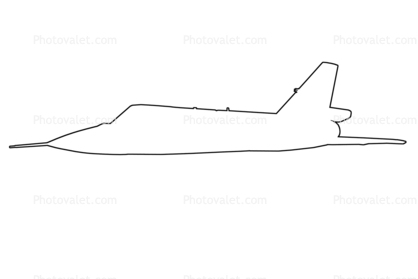 Convair F-106 outline
