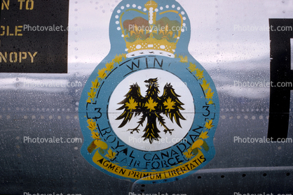 WIN, Royal Canadian Air Force, emblem, logo, patch, crown, bird