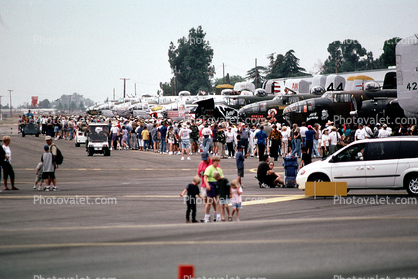 Crowds, People, North American B-25 Mitchell