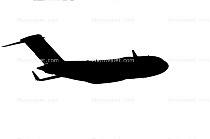 McDonnell Douglas C-17 silhouette, Globemaster III, logo, shape