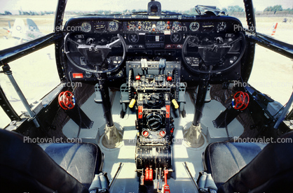 Curtiss C-46F Commando cockpit