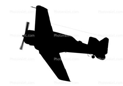 AT-6 SNJ silhouette, logo, shape