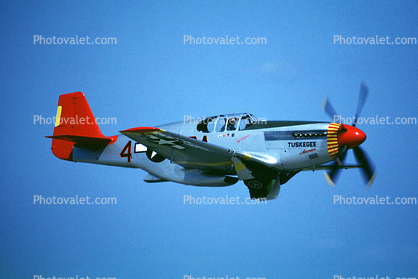 Tuskegee Airmen, North American P-51C Mustang, Red Tail Angels