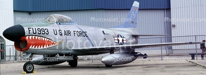 FU-993, F-86D Sabre Dog, USAF, Mobile, Alabama, Panorama, USAF