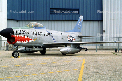 F-86D Sabre Dog, FU-993, Mobile, Alabama, USAF