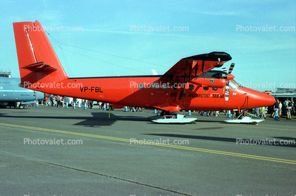VP-FBL, DHC-6 Twin Otter, De Havilland DHC-6-300 Twin Otter, Skiplane, British Antarctic Survey, PT6A