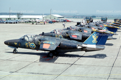 5, Saab 105, Sweden, 1963, Trainer, light fighter bomber, Swedish Air Force, 1960s