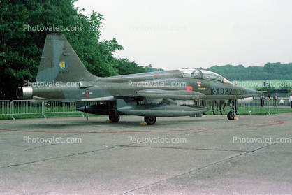 K-4027, Northrop (Canadair) NF-5B (CL-226) Tiger, Netherlands Air Force, Arnhem - Deelen (EHDL), 11/06/1983, 1980s