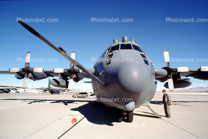 Gunship, AC-130H Spectre, Spooky, Nellis Air Force Base, 6573, 69-6573, "Heavy Metal", Attack Aircraft