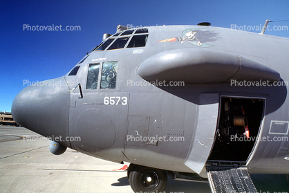 6573, 69-6573, AC-130H Spectre, Spooky, Gunship, Nellis Air Force Base, "Heavy Metal", Attack Aircraft