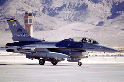 91470, Lockheed F-16B Fighting Falcon, Nellis Air Force Base, USAF