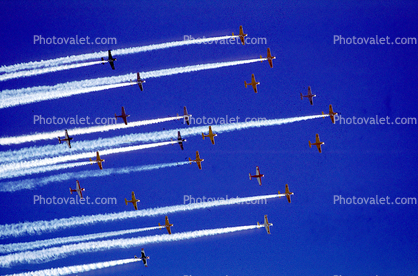 Air Show, Flight Squadron, Smoke Trails