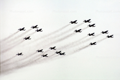 F-104, Air Show, Flight Squadron, Smoke Trails