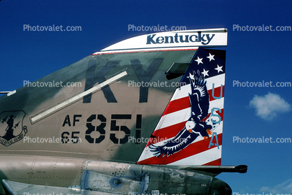 851, ANG, Kentucky National Guard, USAF, McDonnell Douglas F-4 Phantom, eagle, logo, emblem, insignia, shield
