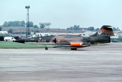 9-911, Lockheed TF-104G Starfighter, Turkish Air Force, RAF Fairford, United Kingdom