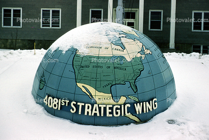 4081st Strategic Wing, Map, Globe, 1950s