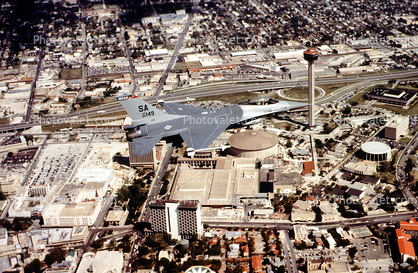 80-149, Lockheed F-16 Fighting Falcon, Air-to-Air, San Antonio Tower of the Americas, Texas Air National Guard, ANG, flight, flying, airborne, milestone of flight