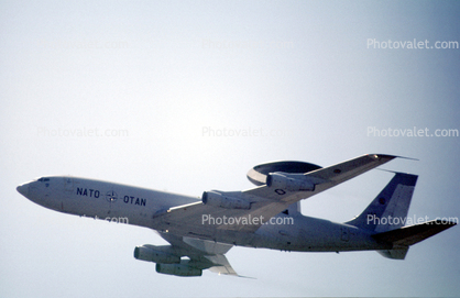 NATO, OTAN, Boeing E-3 Sentry, AWACS, flight, flying, airborne