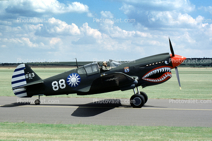 P-40E-1 Warhawk 663, Flying Tigers, AVG, 663/88