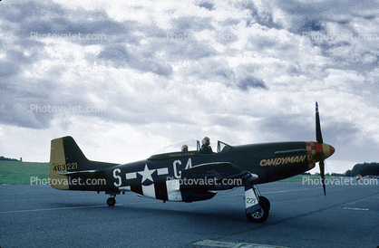463221, Candyman, P-51D, D-Day Invasion Stripes, Identification Markings