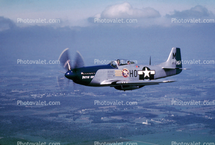 Petie, air-to-air, P-51D