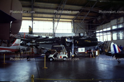Martin B-26 Marauder in a hangar