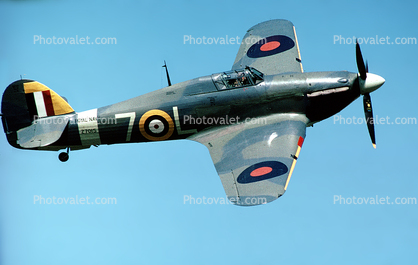 Z7015, ROYAL NAVY, Hawker Sea Hurricane Mk1B, milestone of flight, Airborne, Flying