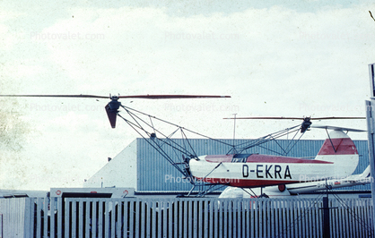 D-EKRA, Focke-Wulf FW 61, Twin Engine Helicopter, VTOL, Twin Engine, Rotors
