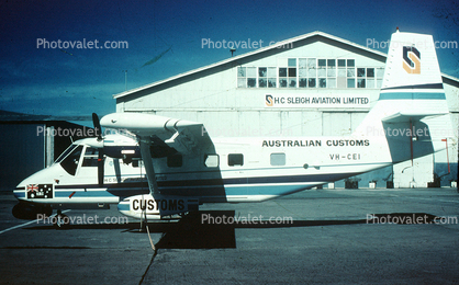 VH-CEI, Australian Customs, GAF Nomad, Australia