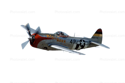 Big Ass Bird II, Republic P-47 Thunderbolt photo-object, 432773, D-Day Stripes, Invasion Markings