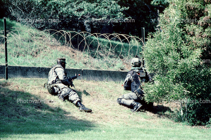 Soldiers, Barbed Wire