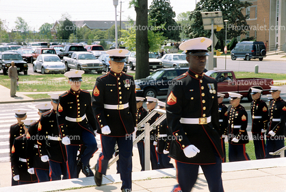 US Marines, Quantico, Virginia, Uniform Blues