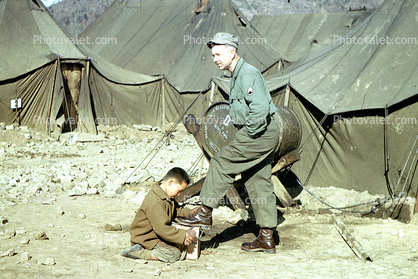 Shoe Polish, Shoe Shine, Korean War, 1952, 1950s
