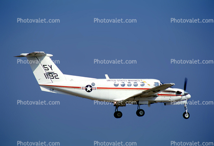 1192, Beech UC-12M Super King Air (A200C) Huron, flying, airborne