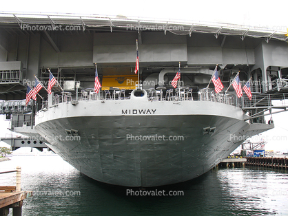 USS Midway CV-41, United States Navy, USN, Harbor